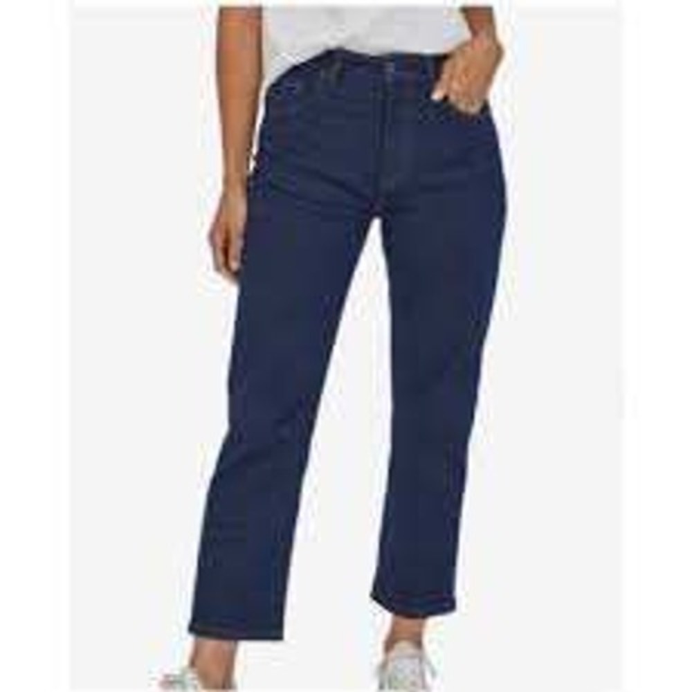 Patagonia Straight Leg Jeans Women 35 Blue Stretch Denim Ankle Gorpcore Outdoor